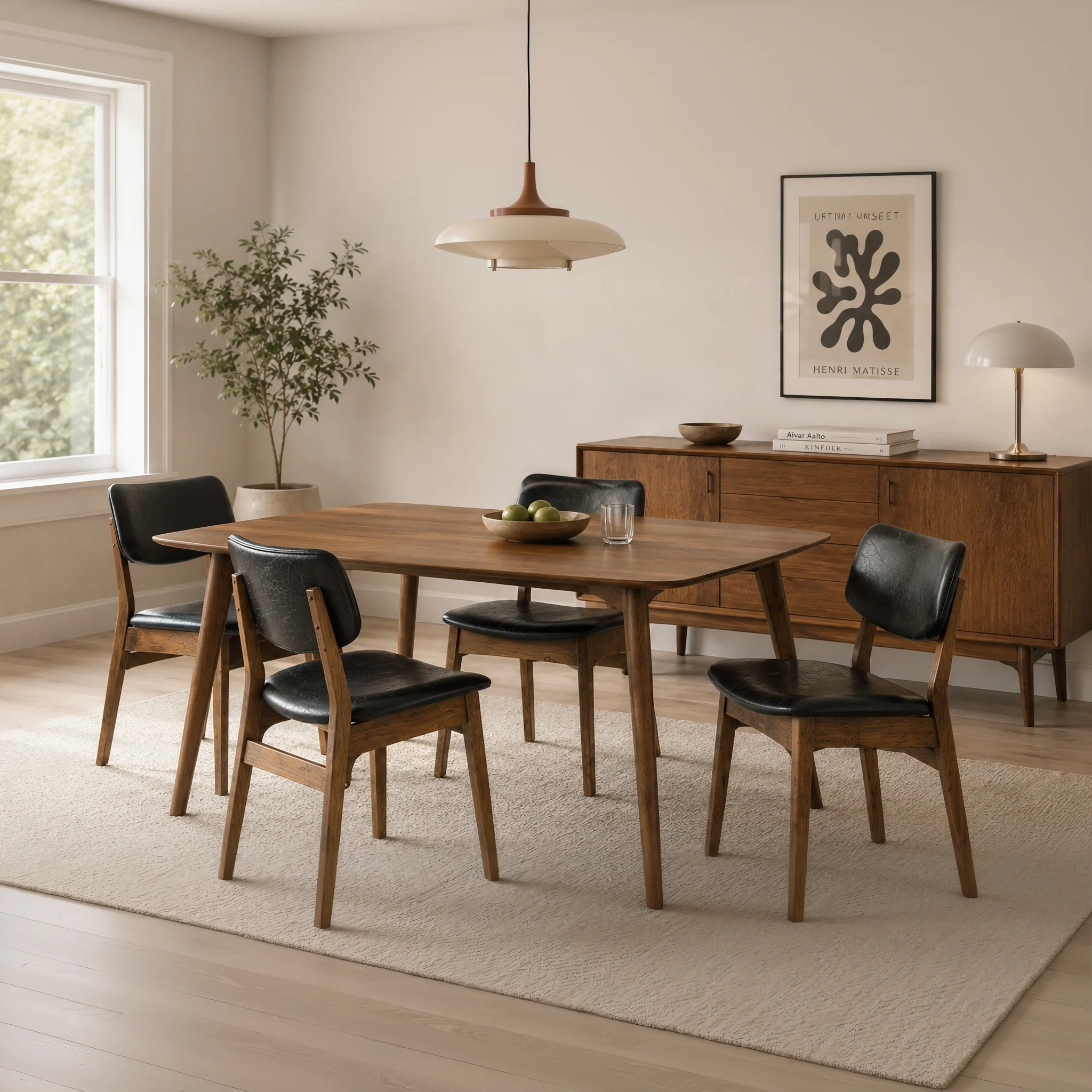 Clara Solid Wood Dining Chair - Smoked Oak and Black - Image 2