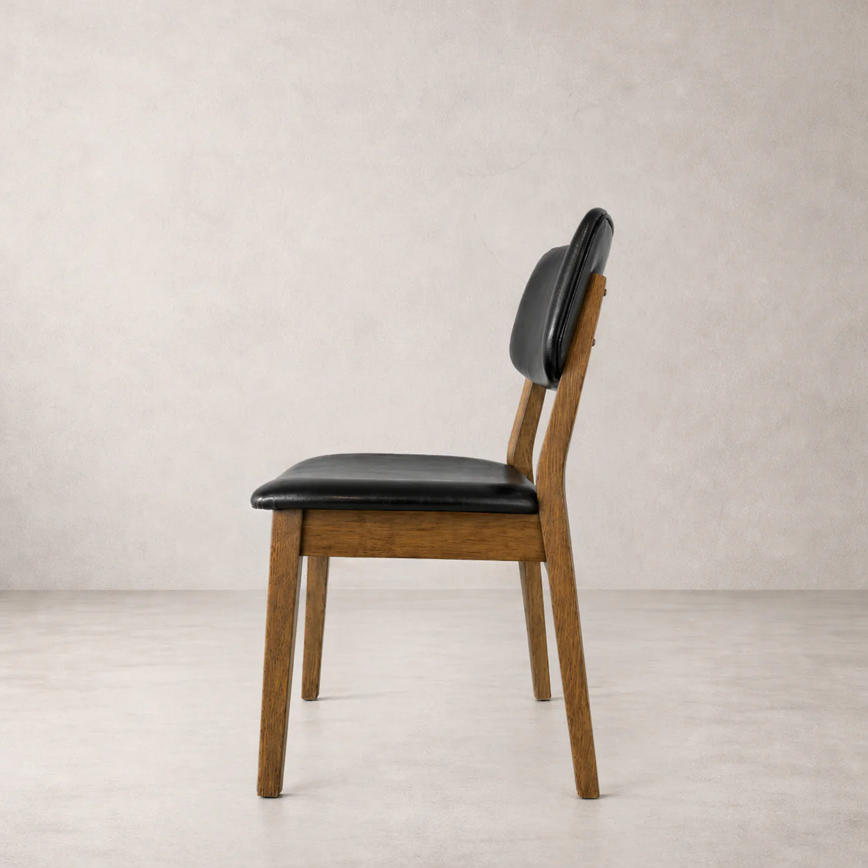 Clara Solid Wood Dining Chair - Smoked Oak and Black - Image 4