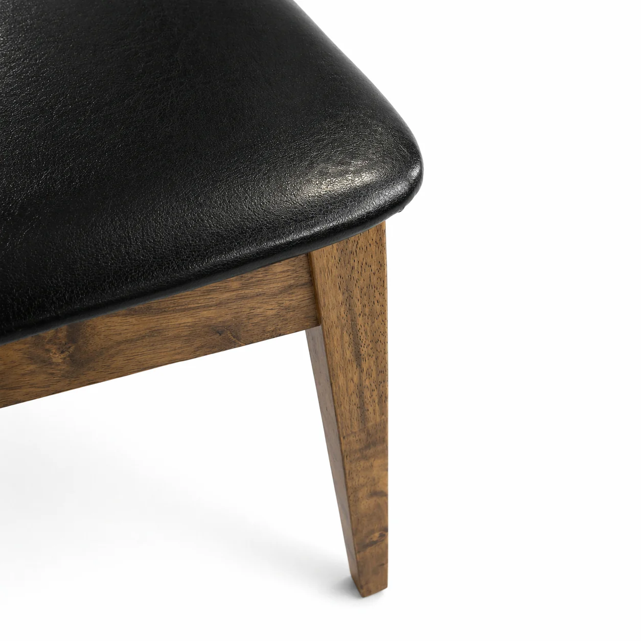 Clara Solid Wood Dining Chair - Smoked Oak and Black - Image 6
