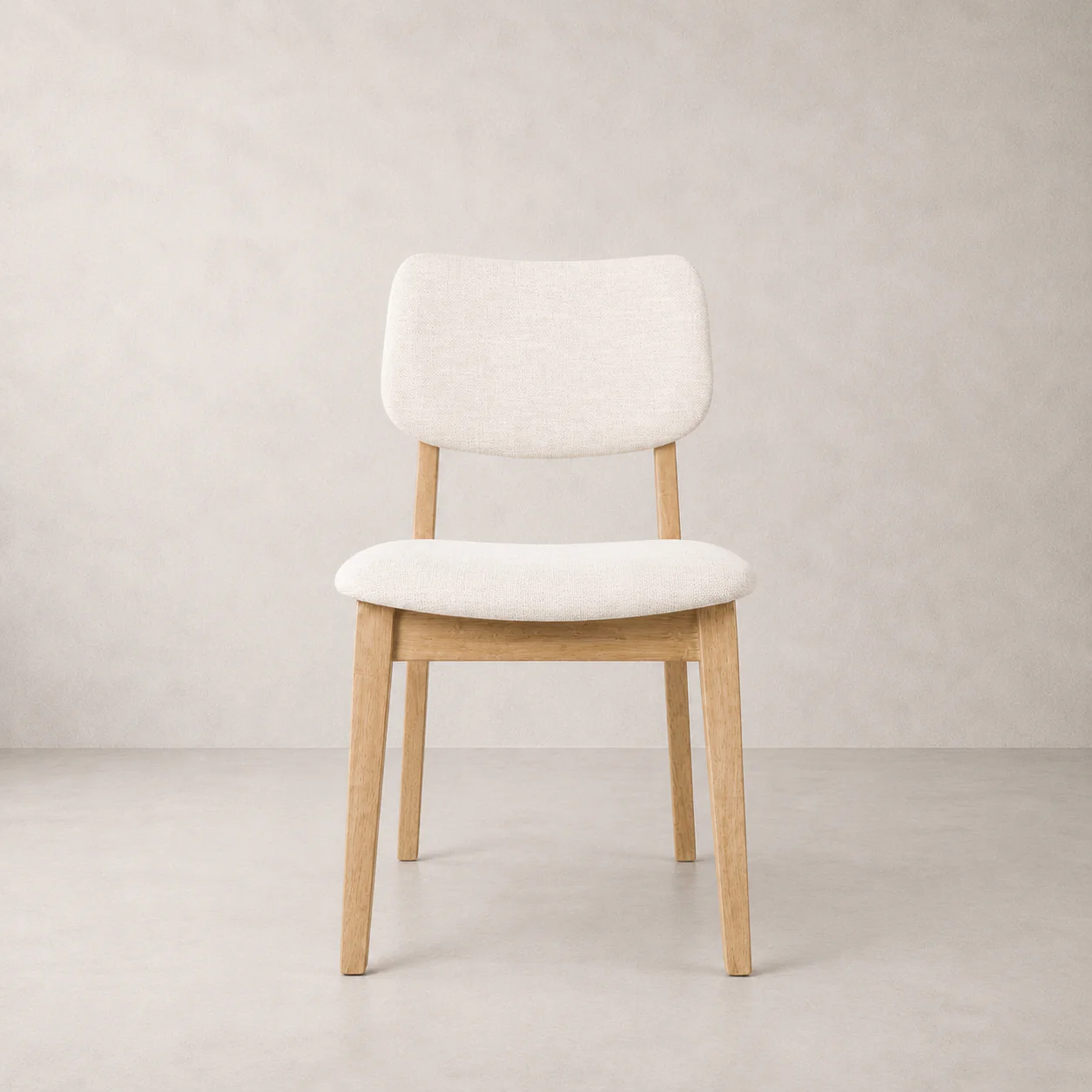 Clara Solid Wood Dining Chair - Natural Oak and Heathered Ivory - Image 3