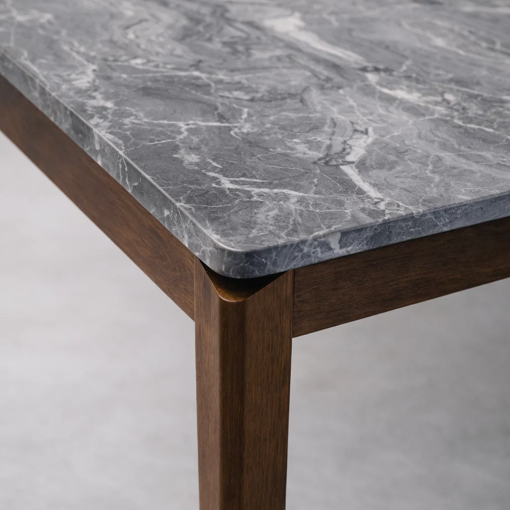 Everly 62.9" Faux Marble Dining Table - Paladina - Image 3