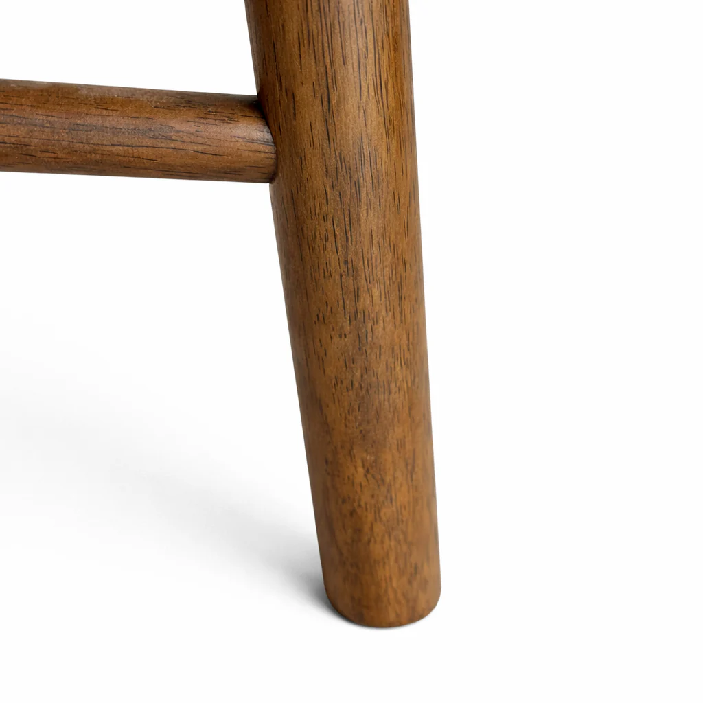 Ivy Solid Wood Counter Stool - Smoked Oak and Heathered Ivory - Image 7