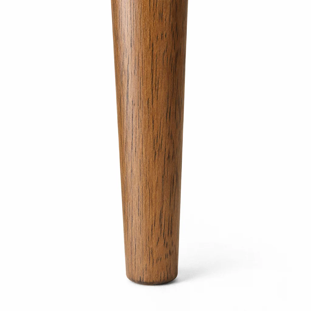 Samantha Solid Wood Dining Chair - Smoked Oak and Soft Sand Beige - Image 7